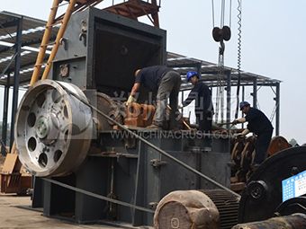 山東省石灰石原料破碎生產線