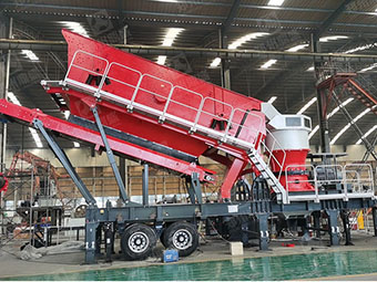 俄羅斯訂購的整套移動破碎站發貨